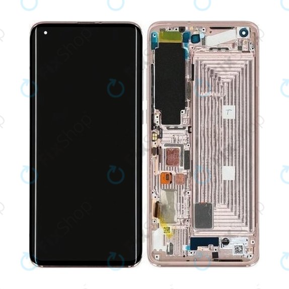 Xiaomi Mi 10 Pro - LCD zaslon + steklo na dotik + okvir (Alpine White) - 56000500J100 Genuine Service Pack