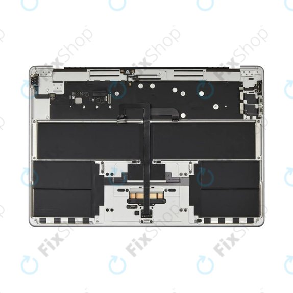 Zgornji okvir tipkovnice za MacBook Air 15", A3114 (2024), US tipkovnico in baterijo, Silver, 661-40267, Genuine Apple