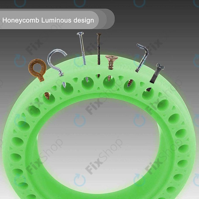 Xiaomi Mi Electric Scooter 1S, 2 M365, Essential, Pro, Pro 2 - Vzdržljiva polna pnevmatika brez zračnic (Green Fluorescent)