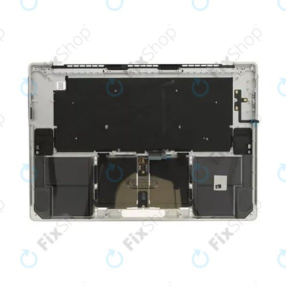 Zgornji okvir tipkovnice za MacBook Pro 16" A2780 (2023), US tipkovnico in baterijo, Silver, 661-32190, Genuine Apple