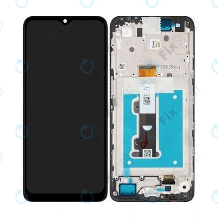 Motorola Moto E22i, E22 - LCD zaslon + steklo na dotik + okvir (Black) - 5D68C21594 Genuine Service Pack