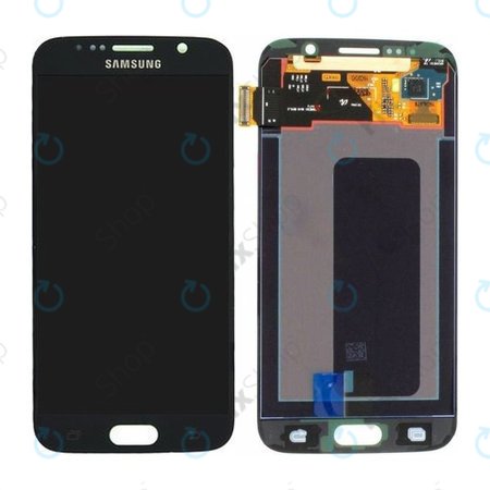 Samsung Galaxy S6 G920F - LCD zaslon + steklo na dotik (Black Sapphire) - GH97-17260A Genuine Service Pack