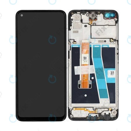 Oppo A52 - LCD zaslon + steklo na dotik + okvir (Black) - O-4904028 Genuine Service Pack