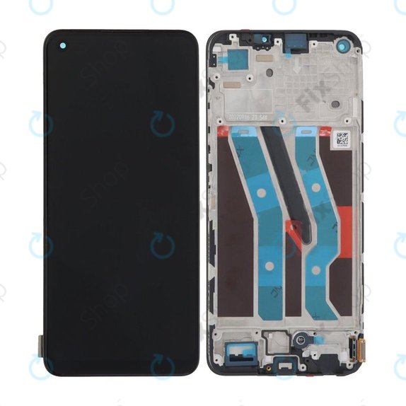 Realme 10 4G - LCD zaslon + steklo na dotik + okvir (Blue) TFT