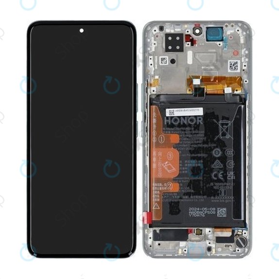 Honor 200 - LCD zaslon + steklo na dotik + okvir + baterija (Emerald Green) - 0235AKHW Genuine Service Pack