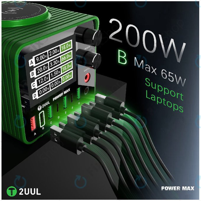 Polnilna postaja, 200W večportna, 2UUL PC01