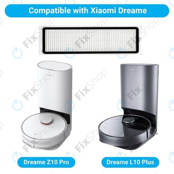 HEPA filter, 2 kos za Xiaomi Dreame Z10 Pro, L10 Plus, W10, D20 Pro, Xiaomi Robot Vacuum X10+, X20+, S10+, S20+
