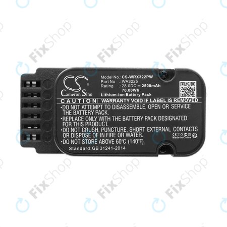 Baterija za Worx Landroid WG790, WG796, L1500, L2000, 2500mAh, Li-Ion, 28V, WA3225, HQ
