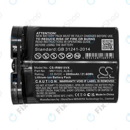 iRobot Braava jet m6 - Baterija ALB-C, M611020 Li-Ion 10.8V 2000mAh HQ