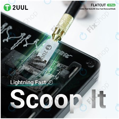 Rezila za odstranjevanje Underfill lepila, ploščat rez, 2UUL DA28, 5 kos/pakiranje