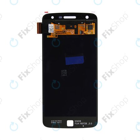 Motorola Moto Z Play XT1635-02 - LCD zaslon + steklo na dotik (Black) - 01019104003W Genuine Service Pack