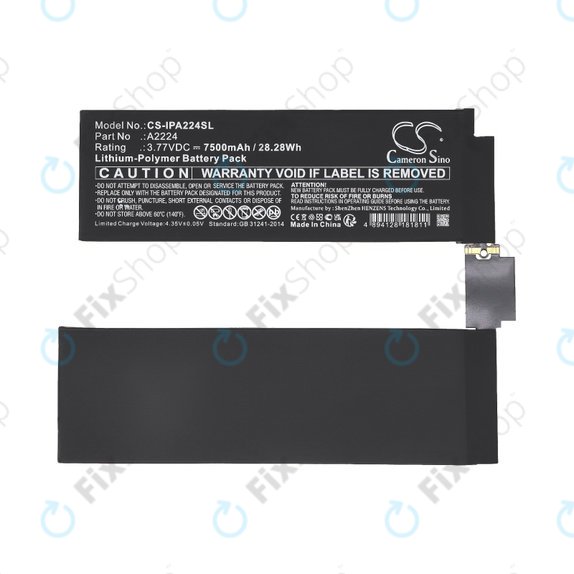 Apple iPad Pro 11.0 (2nd Gen 2020) - Baterija A2224 7500mAh HQ