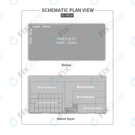 OSS W203 - Večnamenska škatla za shranjevanje razstavljenih telefonov