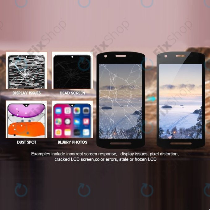 Zebra TC51, TC56 - LCD zaslon + steklo na dotik TFT (brez izreza)