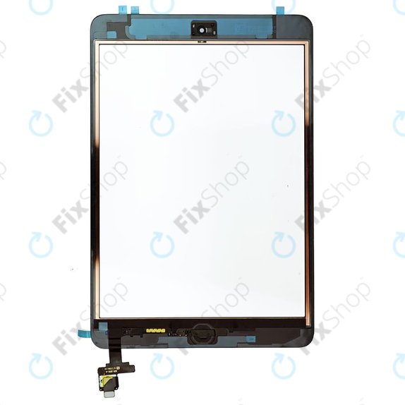 Steklo na dotik s priključkom IC za iPad Mini, Mini 2, Black