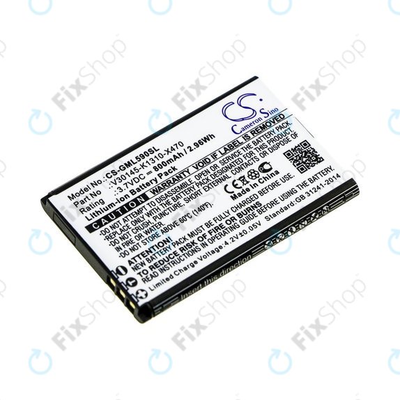 Baterija za Saiet Lumina, Ready, Single, Brondi Amico Favoloso, Gigaset GI390, 590, 800mAh, Li-Ion, 3.7V, V30145-K1310-X470, HQ
