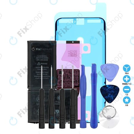 Apple iPhone X - Baterija  2716mAh FixPremium + Lepilo pod baterijo + Lepilo za LCD + Set orodij - Multipack