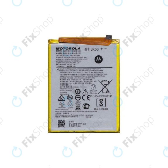 Motorola Moto G7 Power, G8 Power Lite, G9 Play, G10, G20, G30, G50, G51, E7 Plus, E7, E7i Power, E30, E40 - Baterija JK50 5000mAh - SB18C28956, SB18C77591 Genuine Service Pack