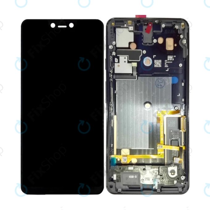 Google Pixel 3 XL - LCD zaslon + steklo na dotik + okvir (Just Black) TFT