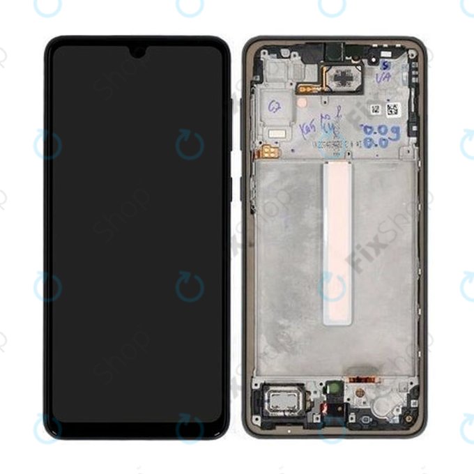 Samsung Galaxy A33 5G A336B - LCD zaslon + steklo na dotik + okvir (Black) - GH82-28143A, GH82-28144A Genuine Service Pack