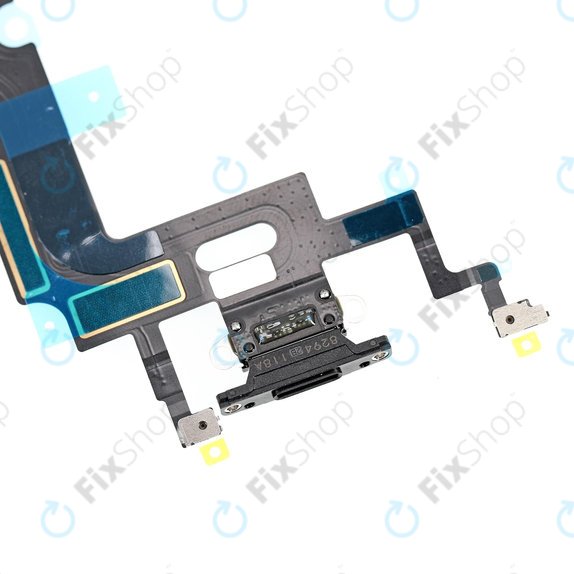 Apple iPhone XR - Konektor za polnjenje + Flex kabel (Black)
