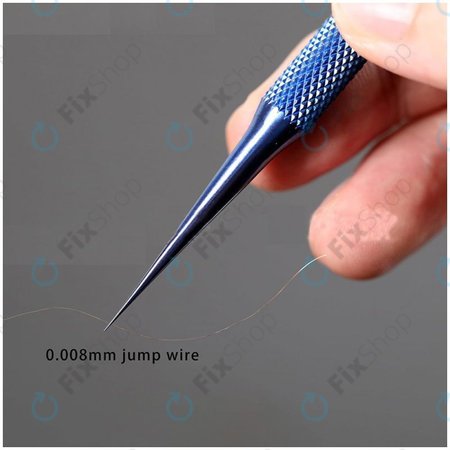 2UUL BlueT ravna glava - Pinceta iz titana z ravno glavo (konica 0,1mm)