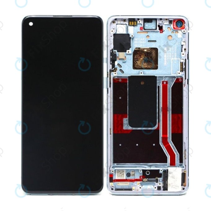 OnePlus 8T - LCD zaslon + steklo na dotik + okvir (Black) OLED