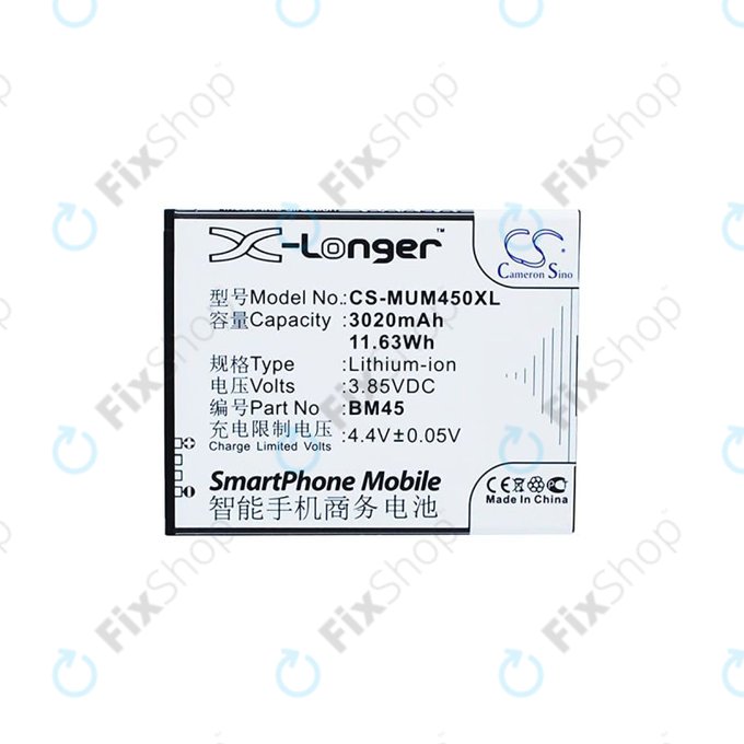 Xiaomi Note 2 Premium Edition - Baterija BM45 3020mAh HQ