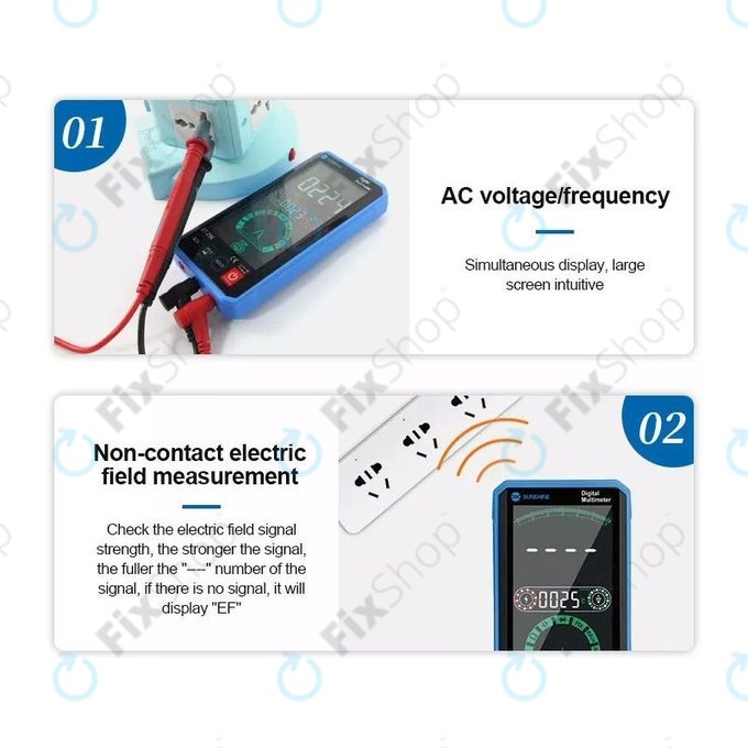 Sunshine DT-21N - Multimeter na dotik