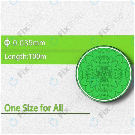 2UUL - Vajra Wire - Žica za ločevanje LCD zaslonov (0,035mm x 100 m) - 5 kosov