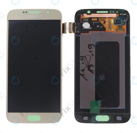 Samsung Galaxy S6 G920F - LCD zaslon + steklo na dotik (Gold Platinum) - GH97-17260C Genuine Service Pack