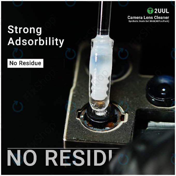 Čistilne gel palčke za leče kamer, sintetična smola, 2UUL CL21, 48 kos/pakiranje