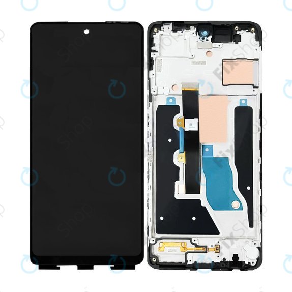 Infinix Note 30 VIP - LCD zaslon + steklo na dotik + okvir (Magic Black) OLED