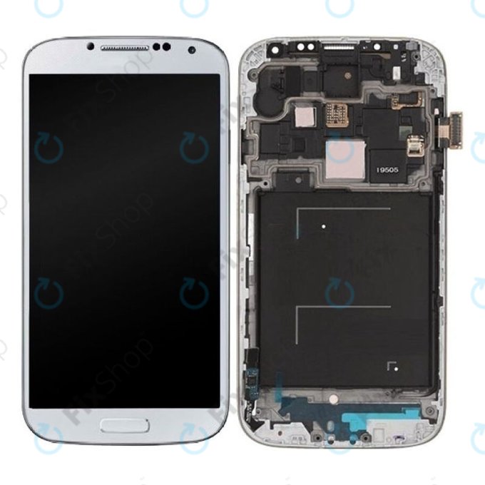 Samsung Galaxy S4 i9505 - LCD zaslon + steklo na dotik + okvir (White Frost) OLED