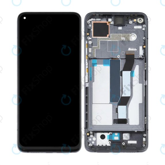 Xiaomi Mi 10T 5G M2007J3SY, Mi 10T Pro 5G M2007J3SG - LCD zaslon + steklo na dotik + okvir (Cosmic Black) TFT
