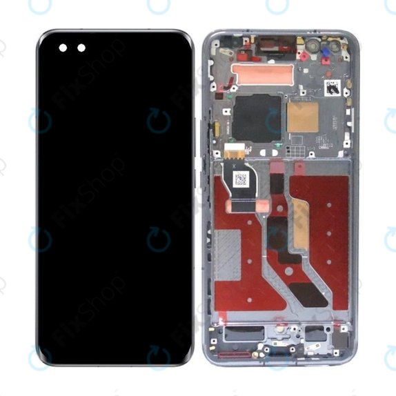 Honor Magic5 Pro PGT-N19 - LCD zaslon + steklo na dotik + okvir (Black) OLED