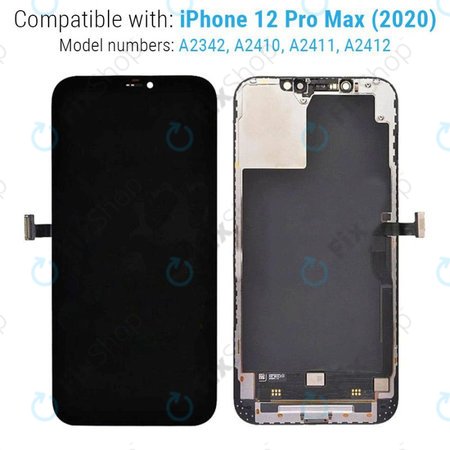 Apple iPhone 12 Pro Max - LCD zaslon + steklo na dotik + okvir Hard OLED FixPremium