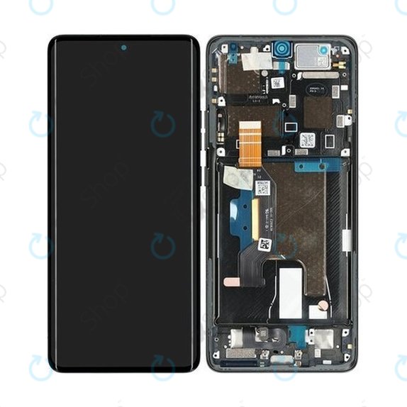 Motorola Edge 50 Ultra - LCD zaslon + steklo na dotik + okvir (Forest Grey) OLED