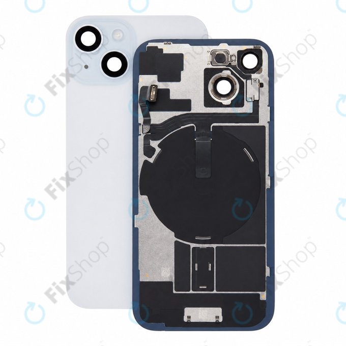 Steklo zadnjega ohišja za iPhone 15, Blue, Pulled A