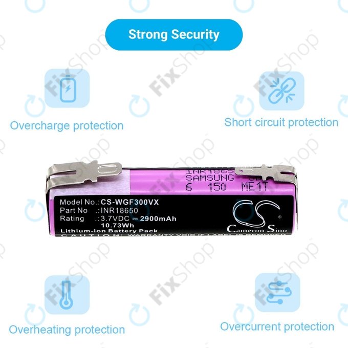 Karcher WV1, WV2, WV2 Plus, WV2 Premium, WV50 Plus, WV70 Plus - Baterija INR18650 Li-Lon 3.7V 2900mAh HQ