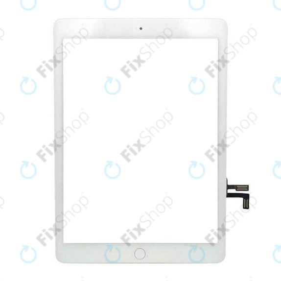 Steklo na dotik z gumbom Domov za iPad Air, iPad (5th Gen 2017), White