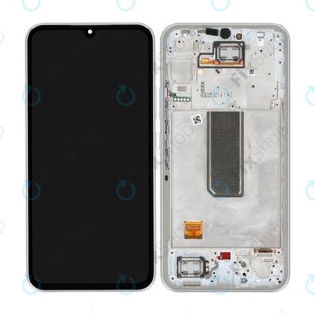 Samsung Galaxy A34 5G A346B - LCD zaslon + steklo na dotik + okvir (Silver) - GH82-31200B, GH82-31201B Genuine Service Pack
