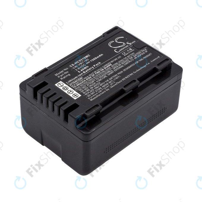 Baterija za Panasonic HC-V210, 1500mAh, Li-Ion, 3.6V, VW-VBT190, HQ