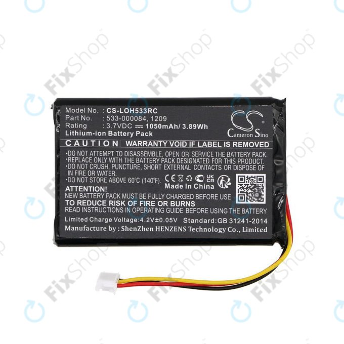 Baterija za Logitech Harmony Touch, Ultimate, 1050mAh, Li-Ion, 3.7V, 533-000083, HQ