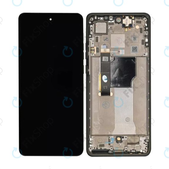 Motorola Edge 40 Neo XT2307 - LCD zaslon + steklo na dotik + okvir (Black) OLED