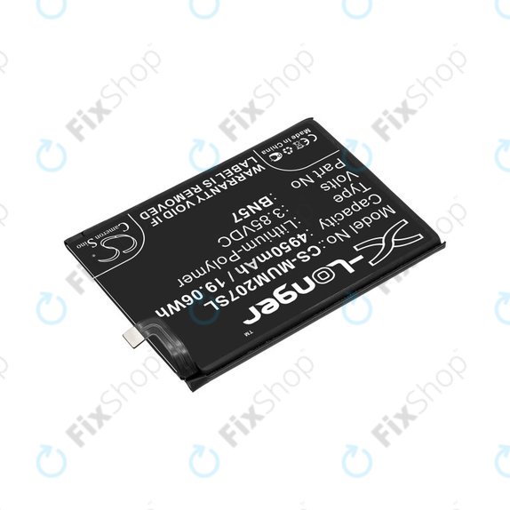 Baterija za Xiaomi Poco X3 NFC M2107J20CG, 4950mAh, Li-Pol, 3.85 V, BN57, HQ