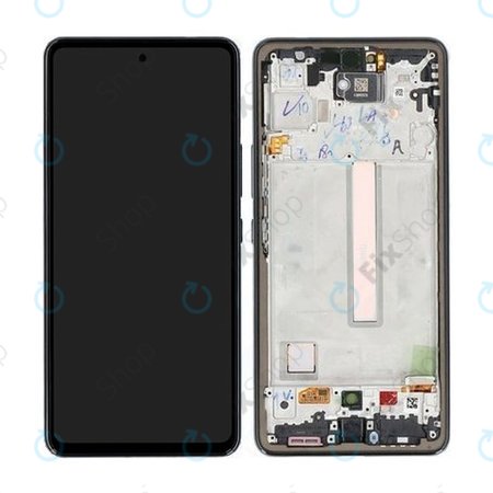 Samsung Galaxy A53 5G A536B - LCD zaslon + steklo na dotik + okvir (Awesome Black) - GH82-28024A, GH82-28025A Genuine Service Pack