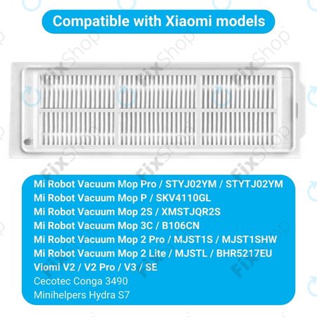 Xiaomi Mi Robot Vacuum Mop Pro (P), 2 Lite, 2 Pro, 2S, 3C, Viomi V2 Pro, V3, SE - HEPA filter (2 kosa)