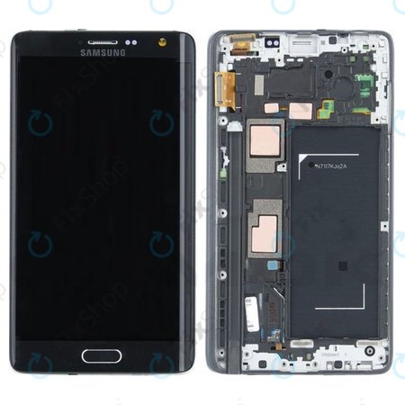 Samsung Galaxy Note Edge N915FY - LCD zaslon + steklo na dotik + okvir (Black) - GH97-16636A Genuine Service Pack