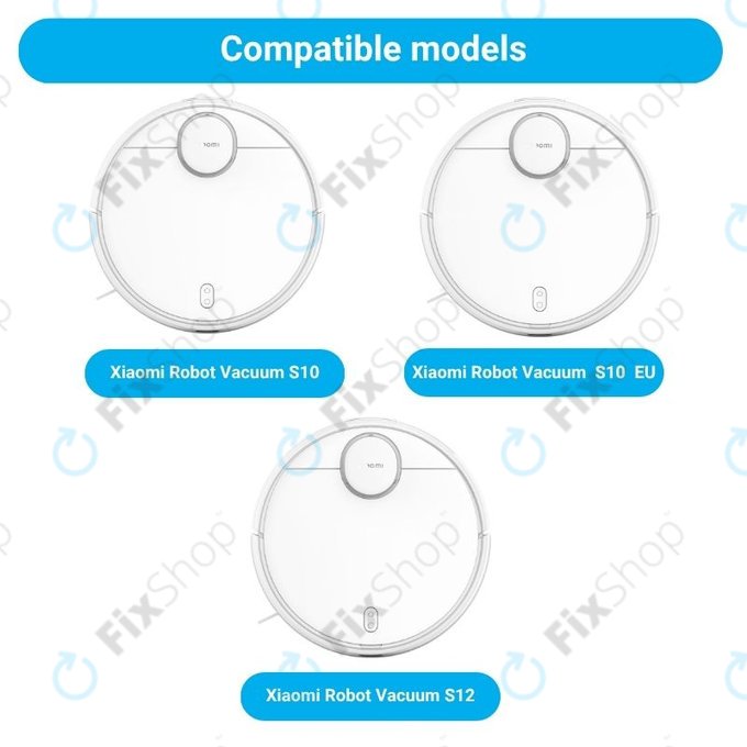 Komplet nadomestnih delov za Xiaomi Robot Vacuum S10, S10 EU, S12 (2x Glavni krtači, 4x Filtri, 4x Stranski krtači, 4x Krpe za brisanje)